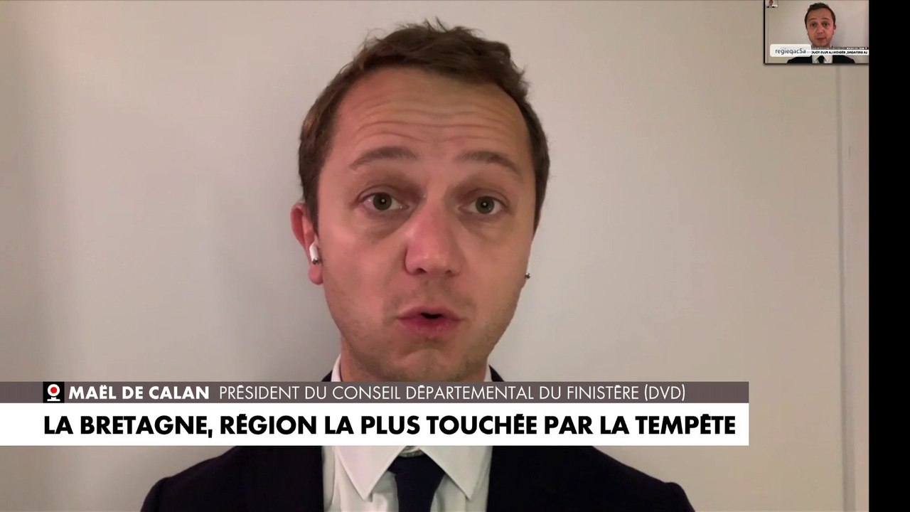 Maël De Calan : «La plus grande priorité, c’est de rétablir les voies de circulation. On a eu des renforts de la sécurité civile, des pompiers du Finistère»