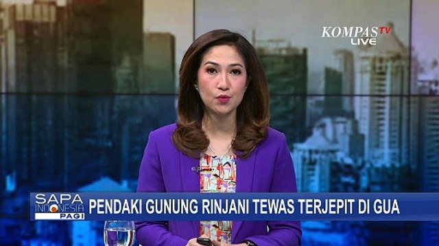 Proses Evakuasi Jenazah Pendaki Gunung Rinjani yang Tewas Terjepit di Gua Susu