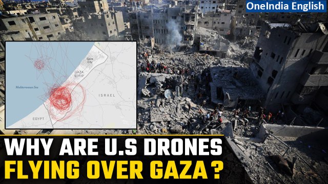 Israel-Hamas War: US surveillance drones flying over Gaza Strip to help in hostage rescue| Oneindia