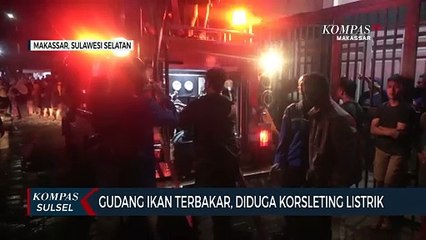 下载视频: Gudang Ikan Terbakar, Diduga Korsleting Listrik