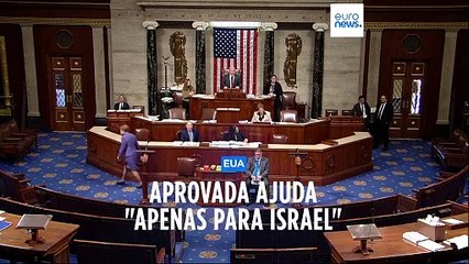 Câmara dos Representantes dos EUA aprova ajuda "apenas para Israel"
