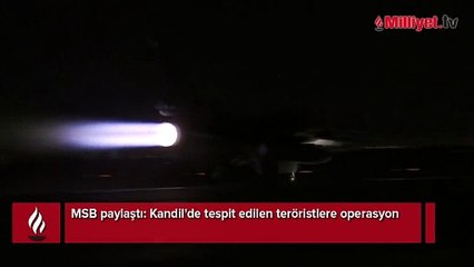 MSB paylaştı! Kandil'de tespit edilen teröristlere operasyon