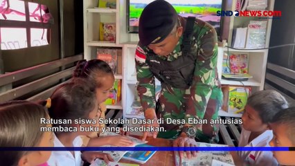 TNI di NTT Sulap Truk jadi Perpustakaan Demi Tingkatkan Minat Literasi