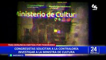 Leslie Urteaga: piden a la Contraloría investigar a ministra de Cultura tras denuncia de Panorama