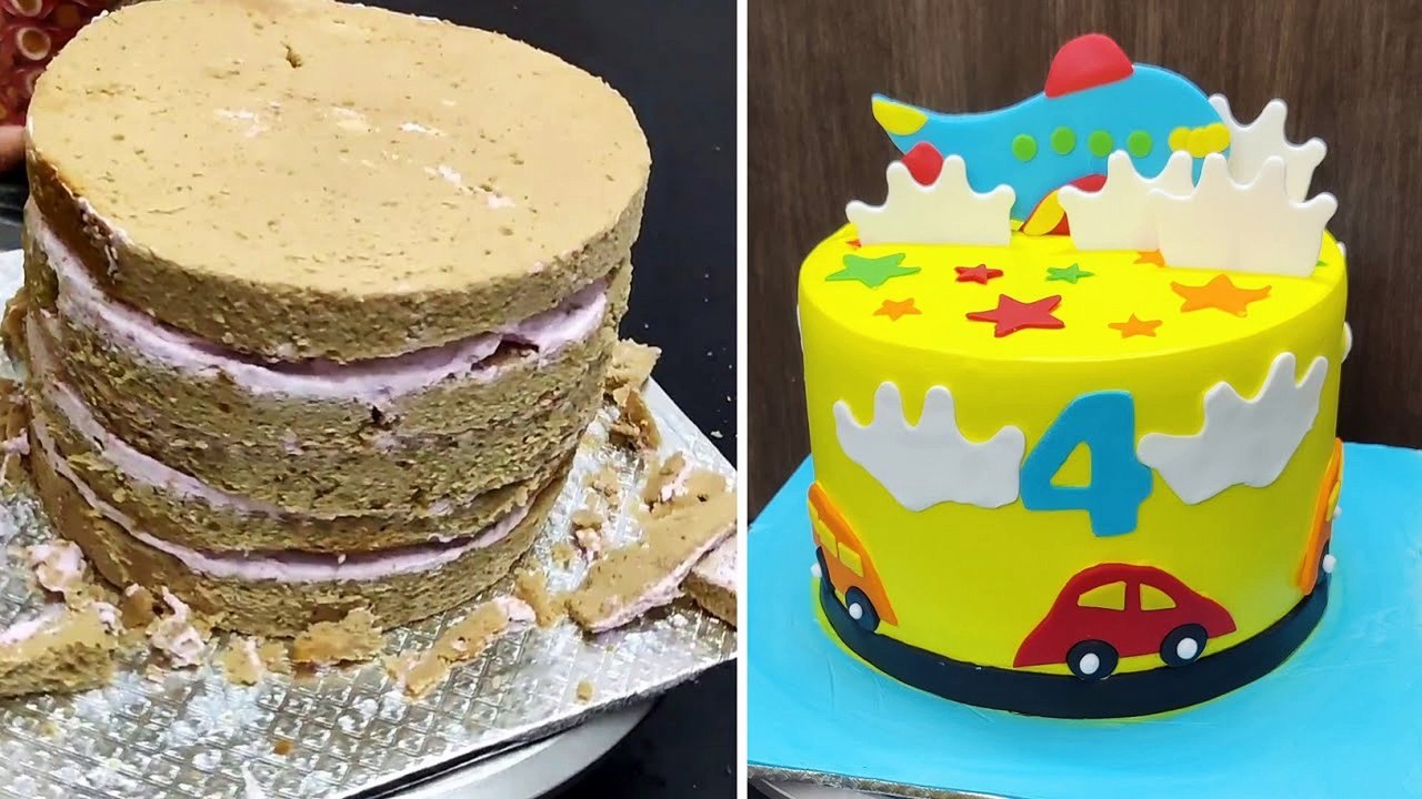 fish cake design | Simple Cake Design | SO TASTY| Fondant Decoration