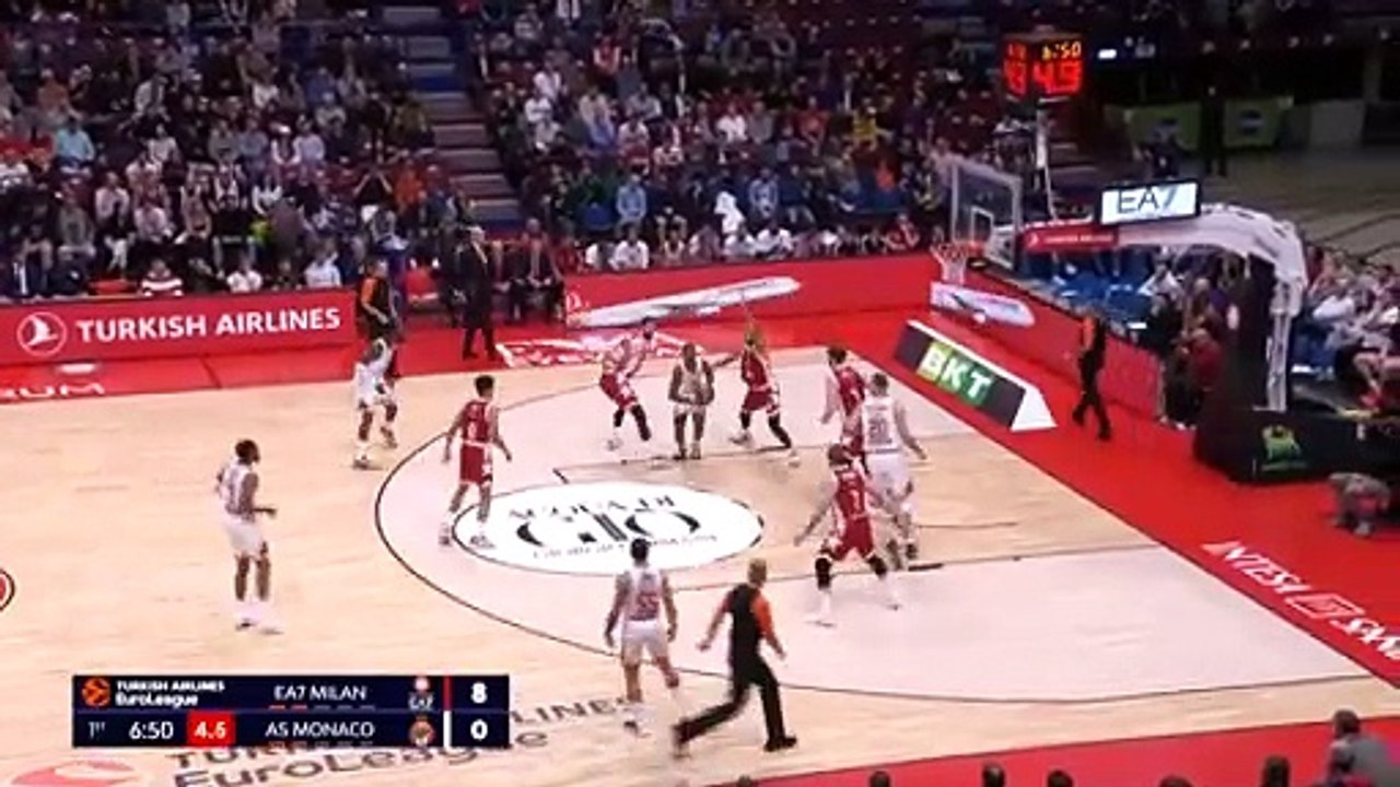 As Monaco 72-66 Olimpia Milano in the Euro league