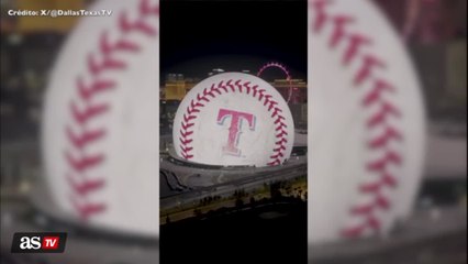 Las Vegas sphere displays Rangers baseball