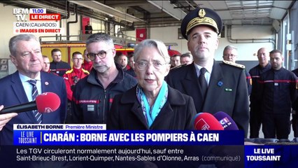 Tempête Ciaran: Élisabeth Borne déplore deux morts et 47 blessés