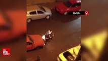 Sivas'ta kadına şiddet: Sokakta kız arkadaşını saçından sürükleyip döven şüpheli yakalandı