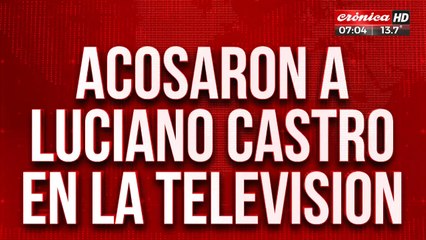 Acosaron a Luciano Castro en un programa en vivo