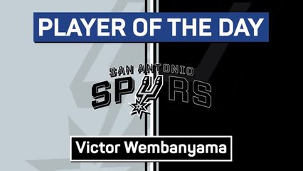 Descargar video: NBA Player of the Day - Victor Wembanyama