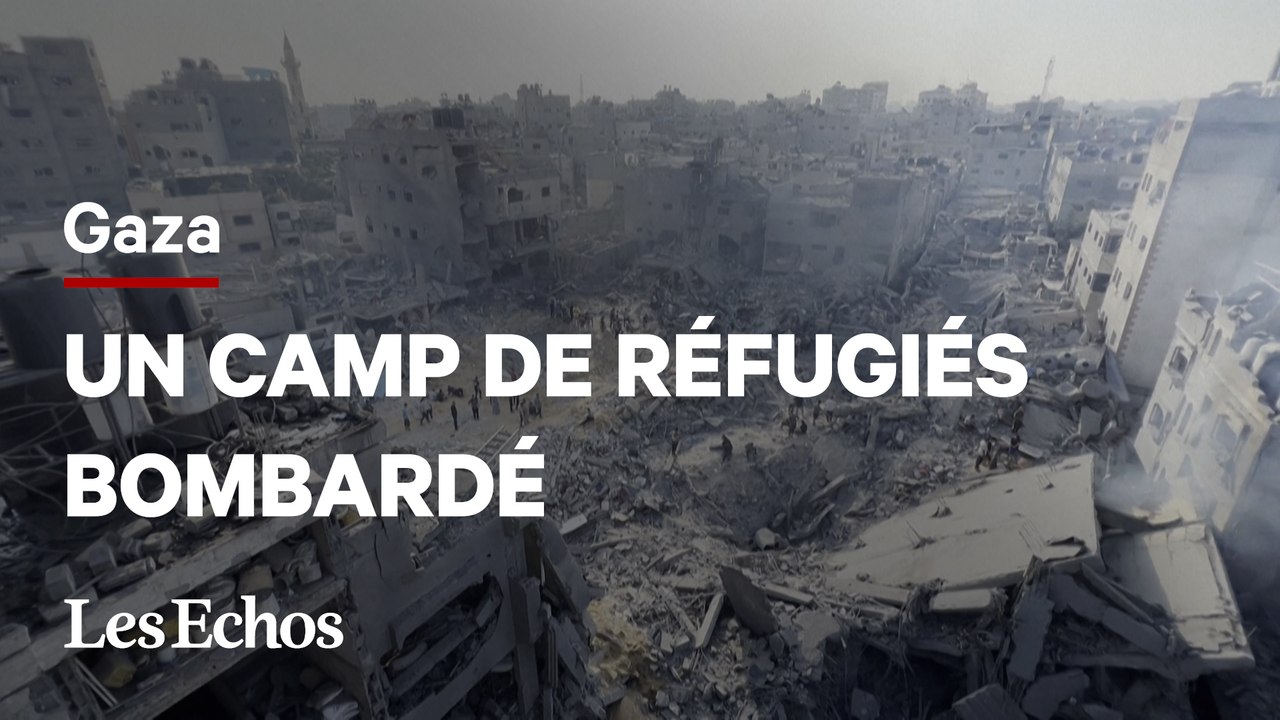 Guerre Israël Hamas : les images des bombardements d’un camp de réfugiés dans la bande de Gaza