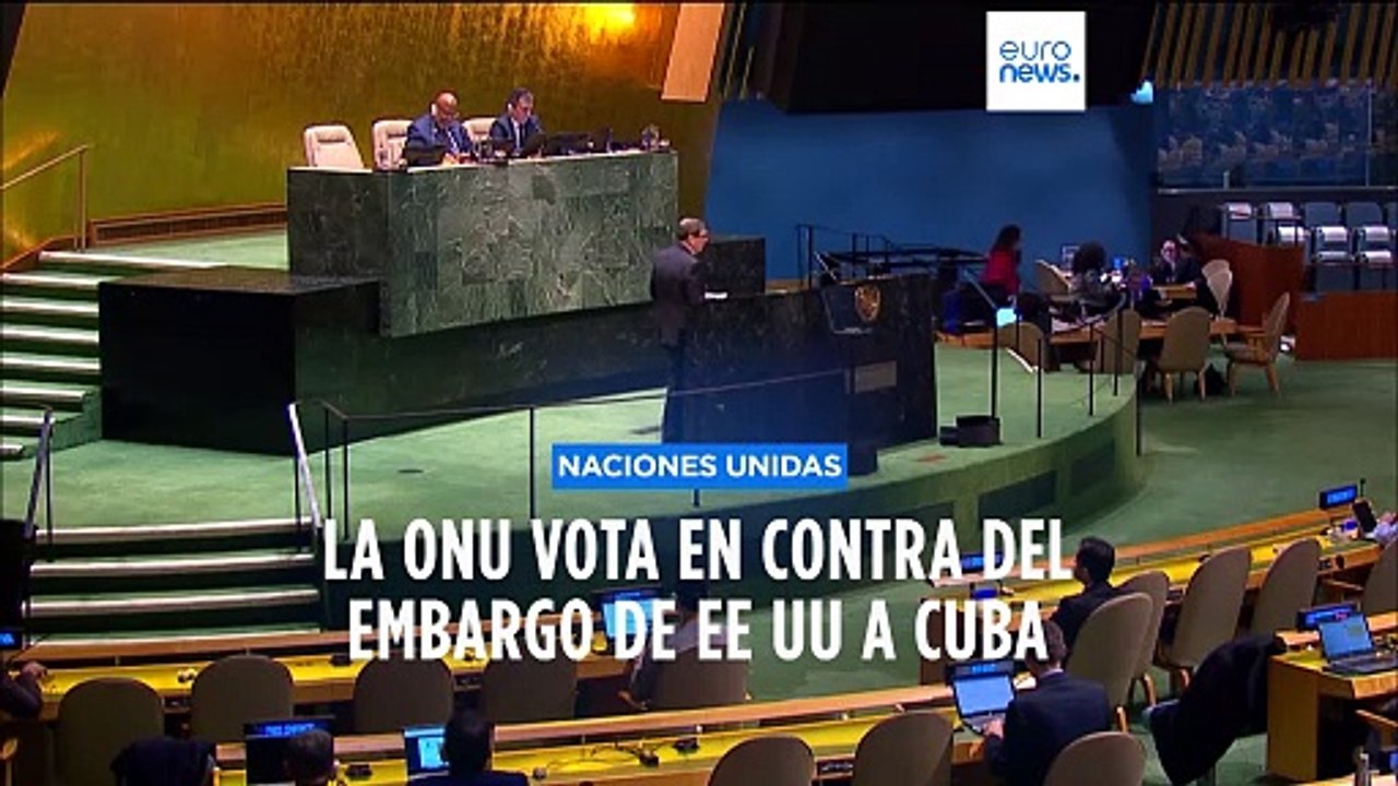 La ONU vota en contra del embargo de Estados Unidos a Cuba - Vídeo ...