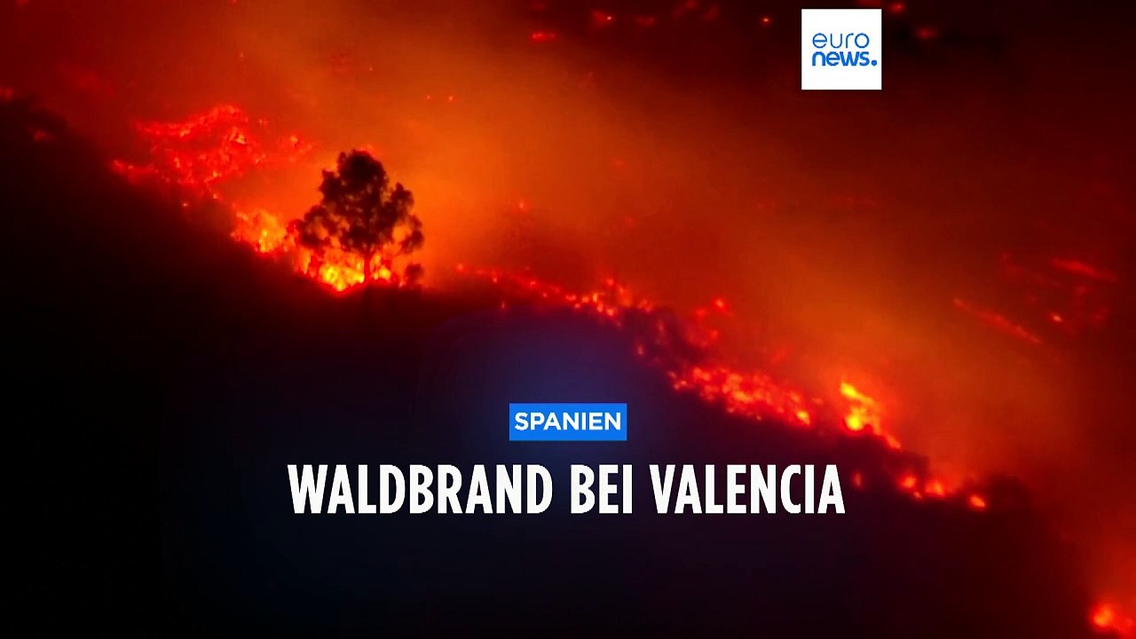Heftige Winde fachen Waldbrand bei Valencia immer wieder an
