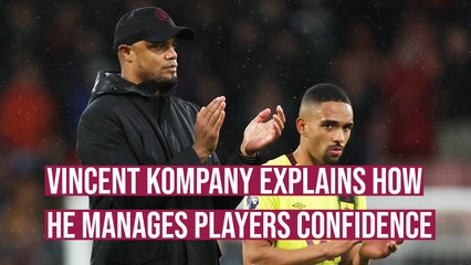 Vincent Kompany wants his players to force their own confidence