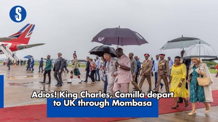 Adios! King Charles, Camilla depart to UK through Mombasa