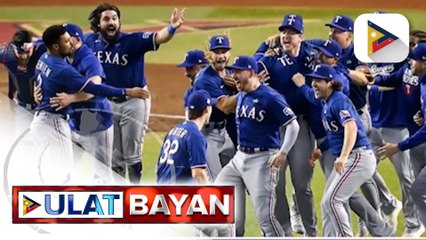 Texas Rangers, nag-kampeon sa Major League Baseball World Series