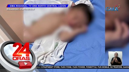 Bagong silang na baby, natagpuan sa bag na iniwan malapit sa Brgy. Hall | 24 Oras