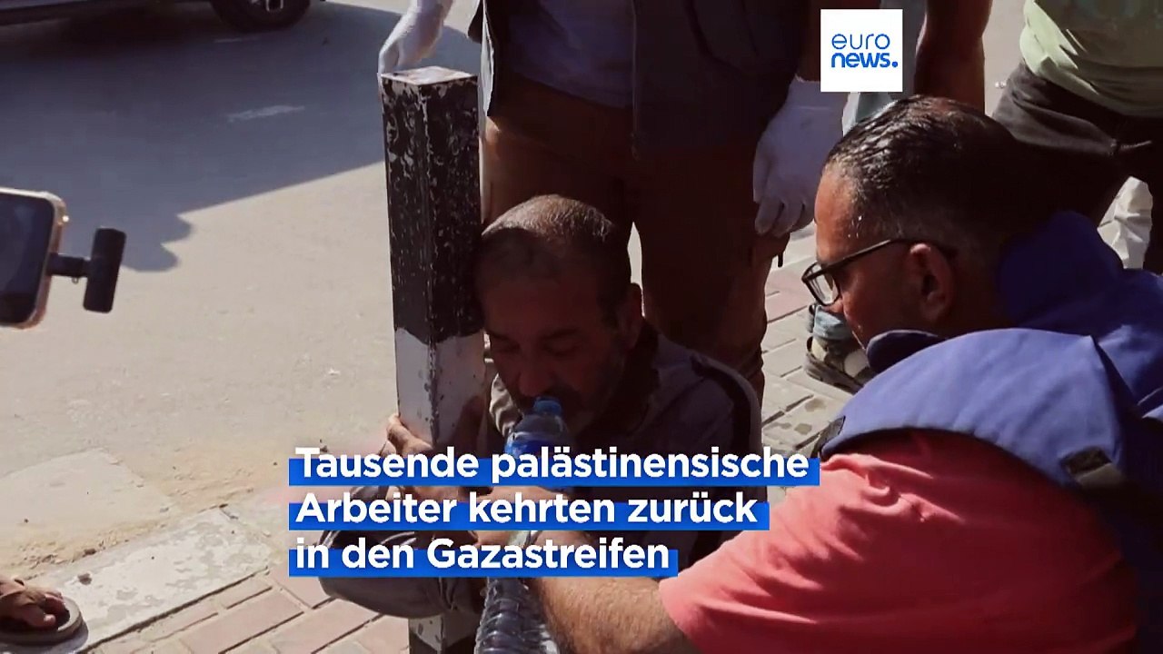 Palästinensische Arbeiter werden aus Israel in den Gazastreifen abgeschoben