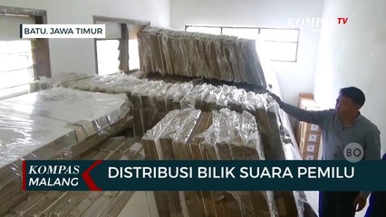 Logistik Pemilu Bilik Suara Tiba di Kota Batu