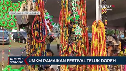 Penggiat Seni Pamerkan Hasil Kerajinan Tangan di Festival Teluk Doreh Manokwari