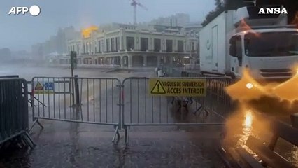 Download Video: Maltempo in Francia, la tempesta Ciaran sferza la costa sudoccidentale