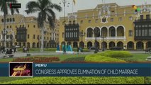 Peruvian Congress approves the elimination of child marriage