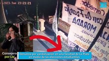 Denuncia por vandalización en una facultad de La Plata en medio de las elecciones estudiantiles
