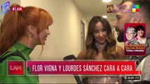 Flor Vigna y Lourdes Sánchez se cruzaron en los pasillos del Bailando y se dijeron de todo