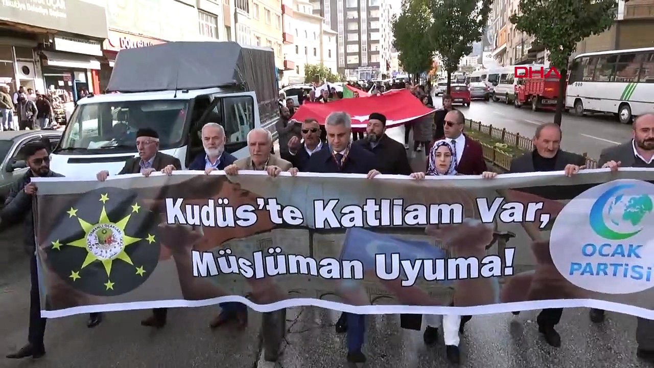 ERZURUM-OSMANLI OCAKLARI KUDÜS İÇİN YÜRÜYÜŞ VE MİTİNG DÜZENLEDİ