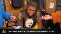 Steelers' Broderick Jones On Starting At Right Tackle