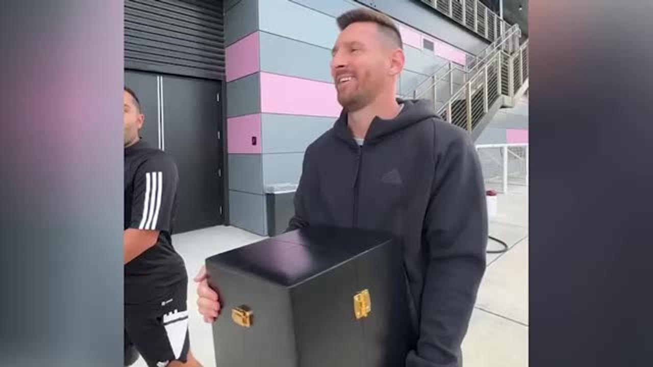 Messi inspires Inter Miami academy kids by showing off eighth Ballon d ...