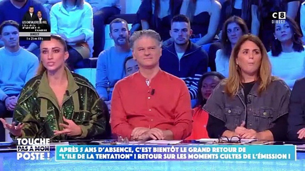 Delphine Wespiser dans "Touche pas à mon poste !" sur C8 le jeudi 2 novembre 2023.