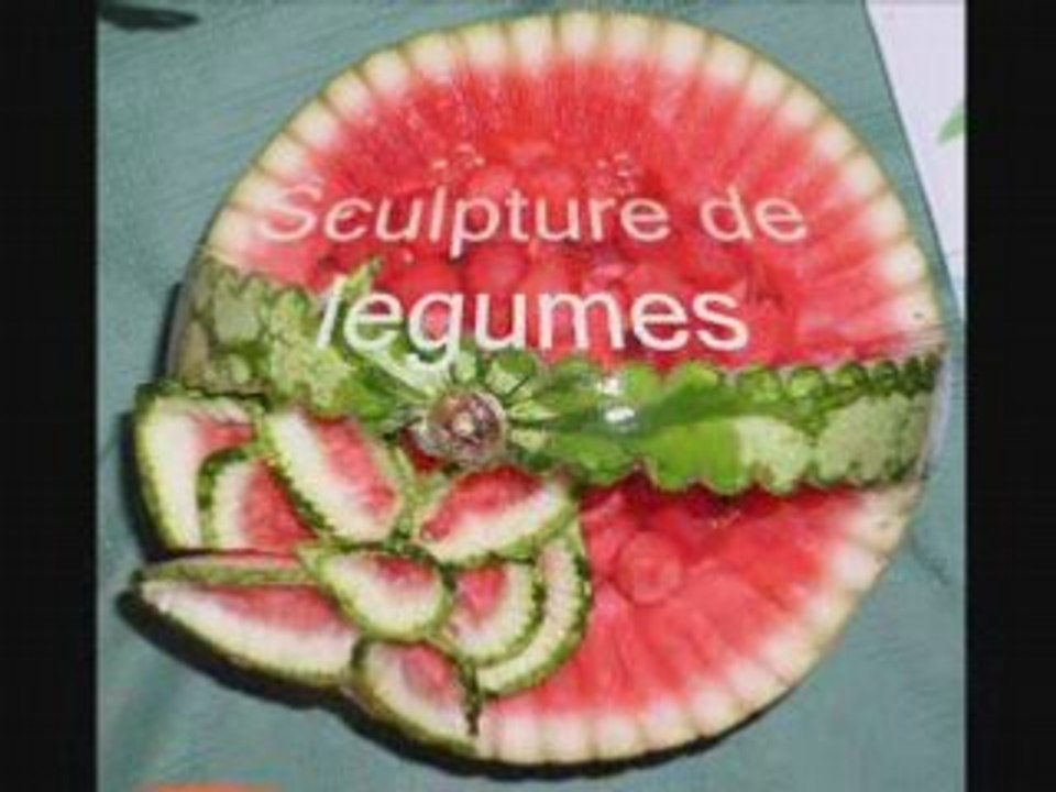 sculptures de légumes