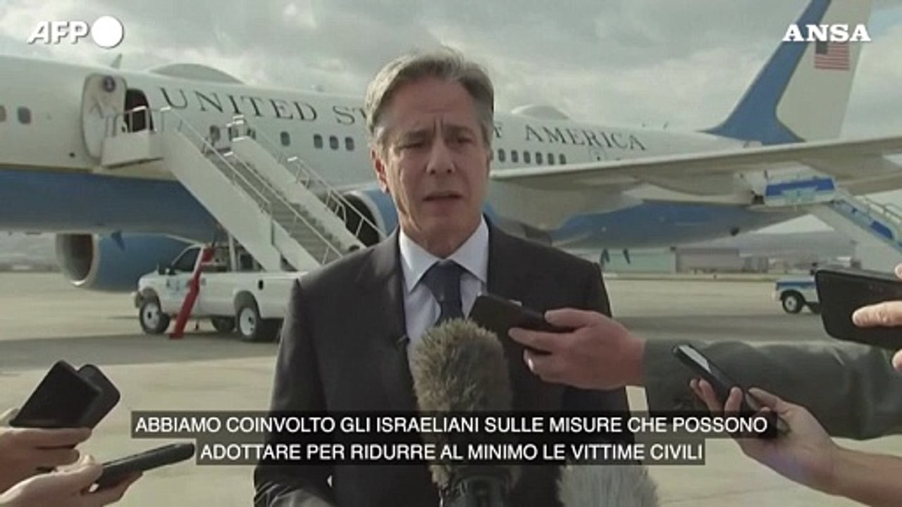 Blinken: "Stiamo lavorando per fornire piu' aiuti umanitari a Gaza"