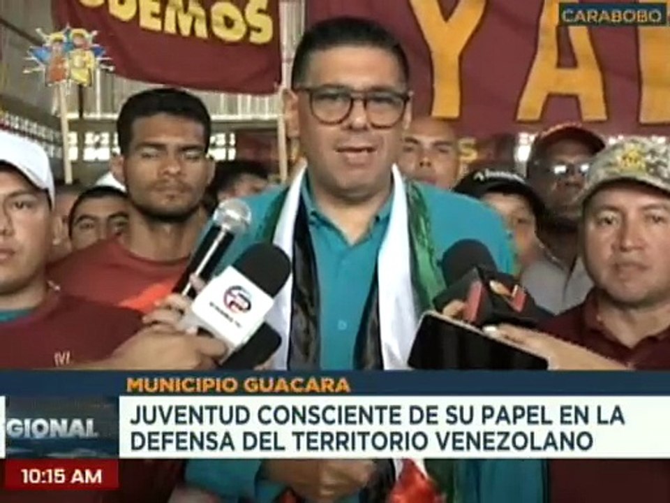 La juventud de Podemos en el mcpio. Guacara del edo. Carabobo se sumó a la defensa del Esequibo