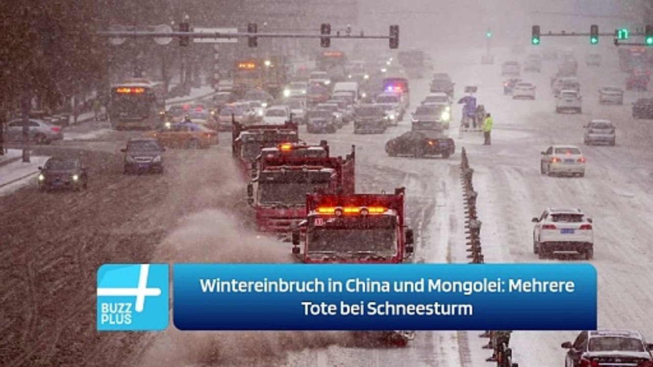 Wintereinbruch in China und Mongolei: Mehrere Tote bei Schneesturm
