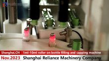Automatic 8ml roller on bottle filling and capping machine RELIANCE