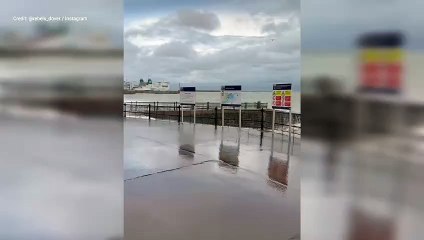 Man hit by wave on Dover seafront