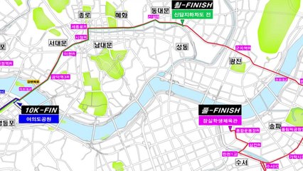 휴일 도심 마라톤으로 상암-종로-잠실 등 교통통제 / YTN