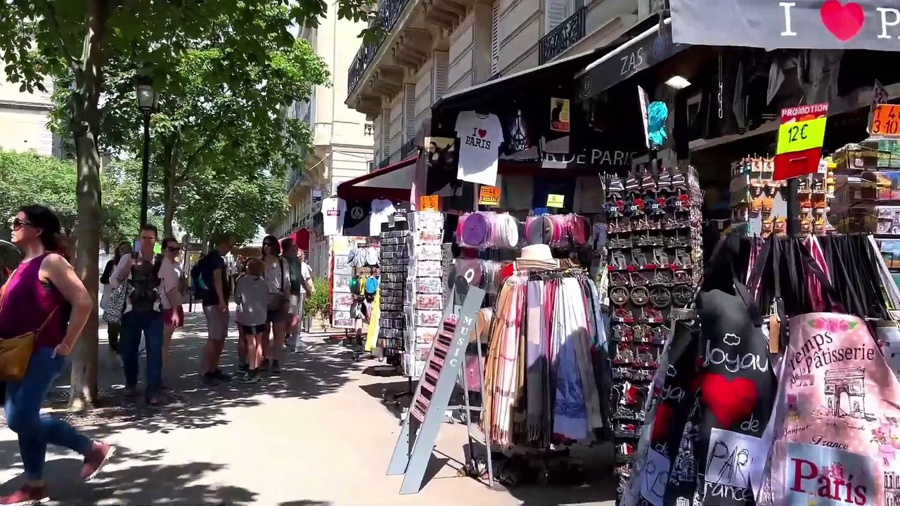 Place René Viviani, Place Notre-Dame, Place de Ville and Rue Saint-Antoine in Paris