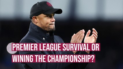 What would mean more to Kompany, staying in the Premier League or winning the Championship