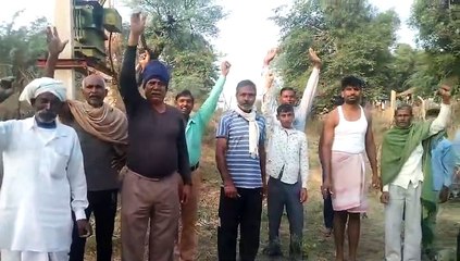 अनंतवाडा़ में सात दिन से बिजली गुल, ग्रामीणों ने किया विरोध-प्रदर्शन