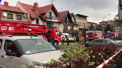Nowy Targ - poważny pożar budynku mieszkalnego