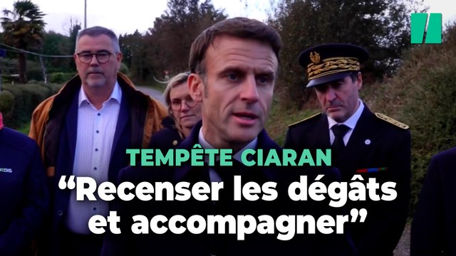 Tempête Ciaran : Emmanuel Macron promet l’état de catastrophe naturelle