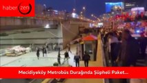 Mecidiyeköy Metrobüs Durağında Şüpheli Paket Alarmı