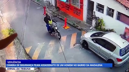 Câmera de segurança filma assassinato de um homem no bairro da Madalena