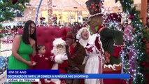 Decoração de Natal já começa a aparecer nos shoppings