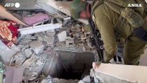 Gaza, filmati dell'Esercito israeliano mostrano i tunnel usati da Hamas