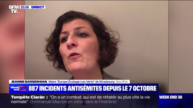 Antisémitisme: Toute ambiguïté me pose problème. Dans la période actuelle, on doit être d'une grande clarté , affirme la maire (EELV) de Strasbourg, Jeanne Barseghian